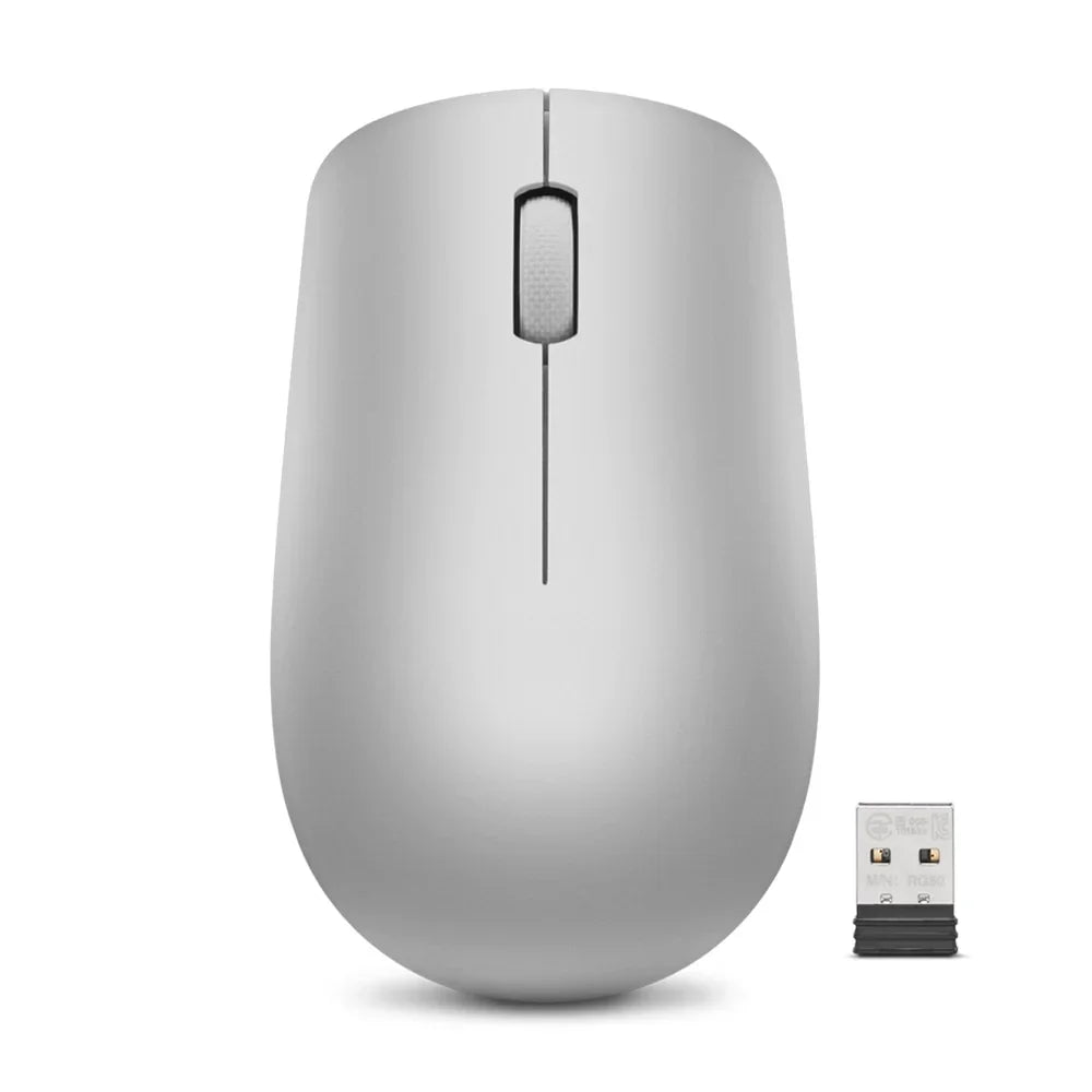 LENOVO 530 Mouse Inalambrico Ambidestro 2.4GHz Nano USB 1200 DPI Platino GY50Z18985