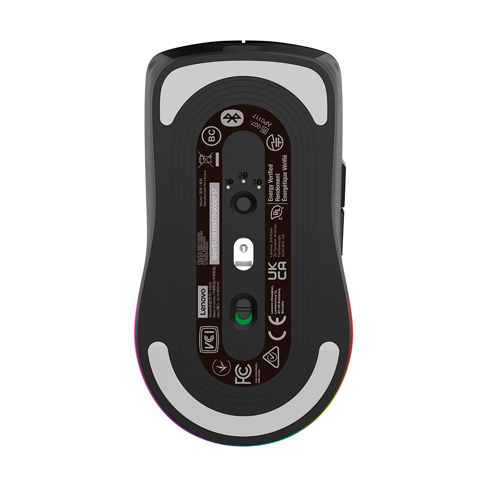 LENOVO Legion M220 Mouse Gaming Inalámbrico RGB Tri-Mode Bluetooth 2.4GHz 5000DPI Negro GY51U28359