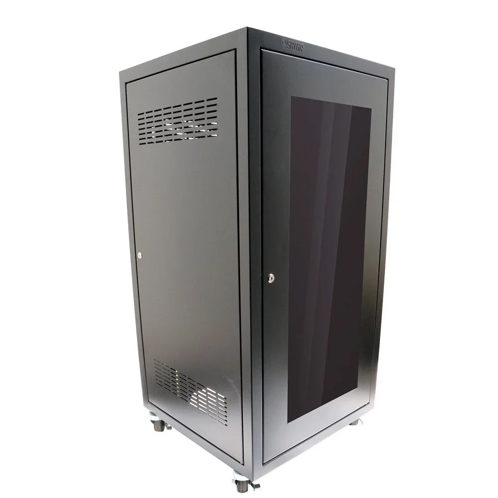 SATRA 1104240002 Gabinete de Piso 24RU Puerta de Acrílico 120x63x81cm