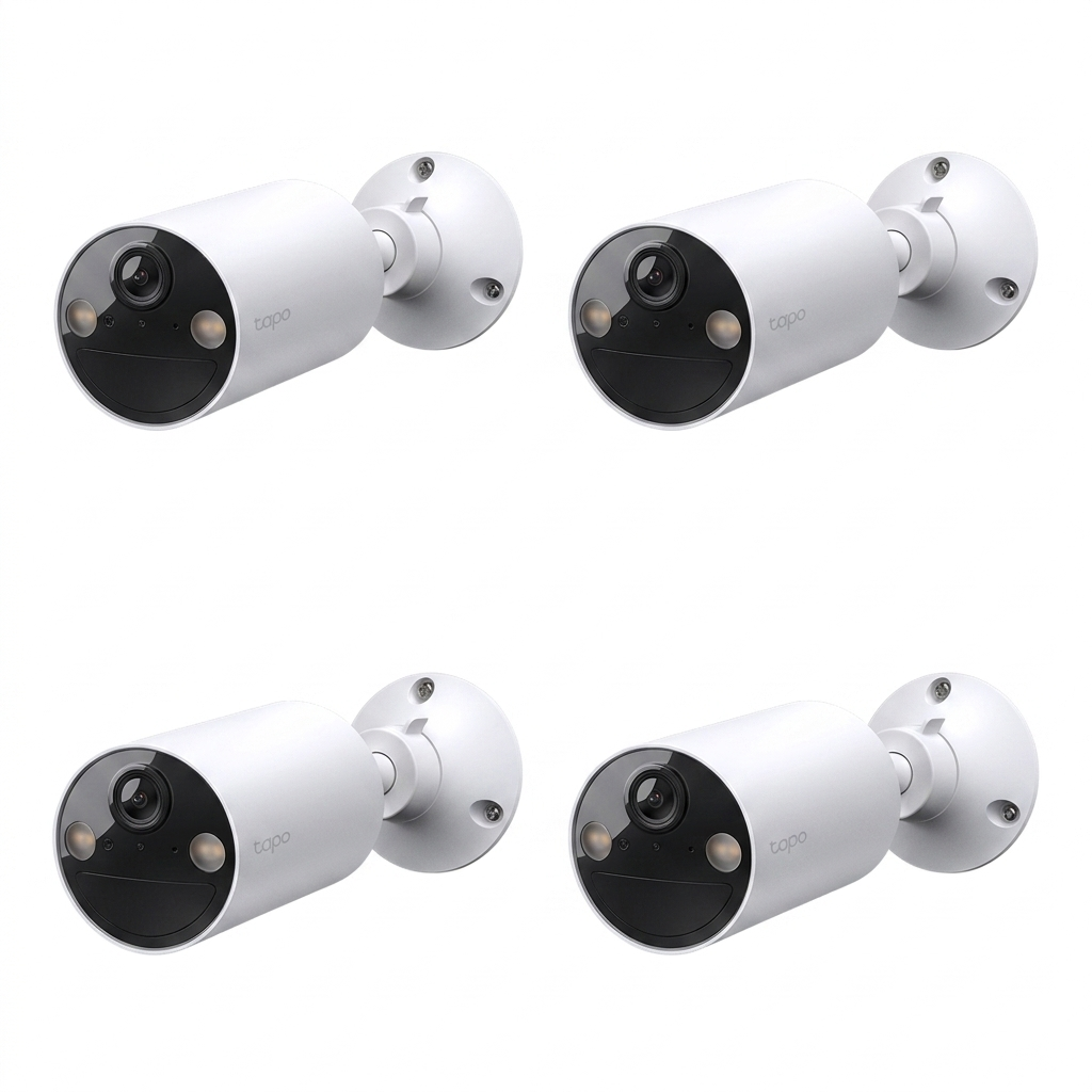 TP-LINK TAPO C410 4-Pack Cámara de Seguridad Alimentada por Bateria