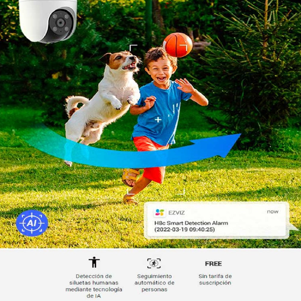 EZVIZ CB8 2K WIFI Cámara de Seguridad 3MP con Batería