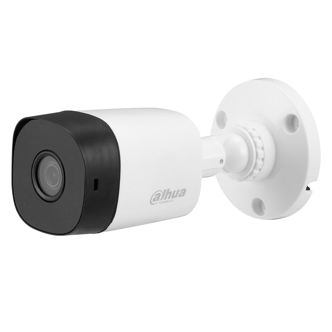 Cámara de seguridad Dahua tipo bala blanca para videovigilancia y monitoreo