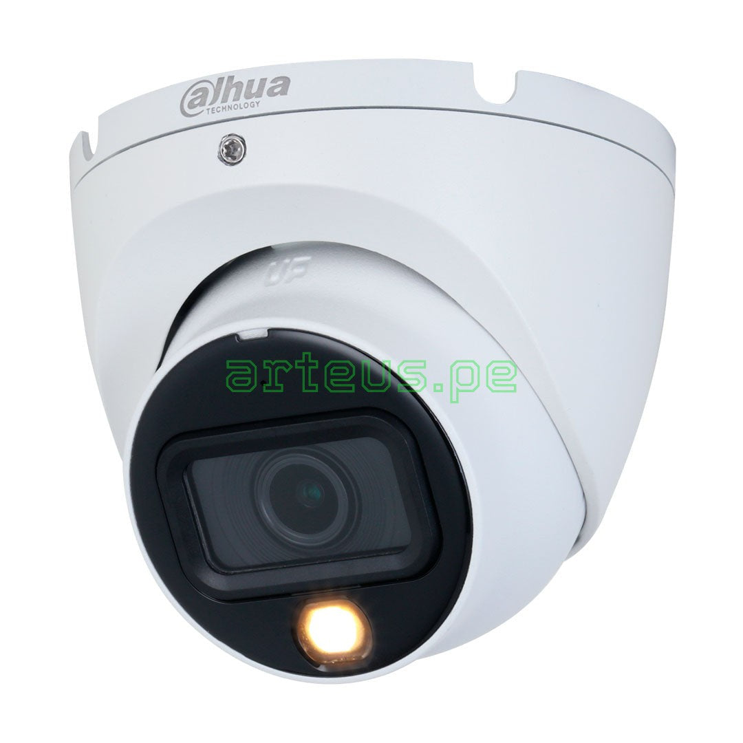 DAHUA HAC-HDW1200TLMN-IL-A Cámara de Seguridad Analógica 2MP Domo, 2.8mm, Luz Dual, Micrófono