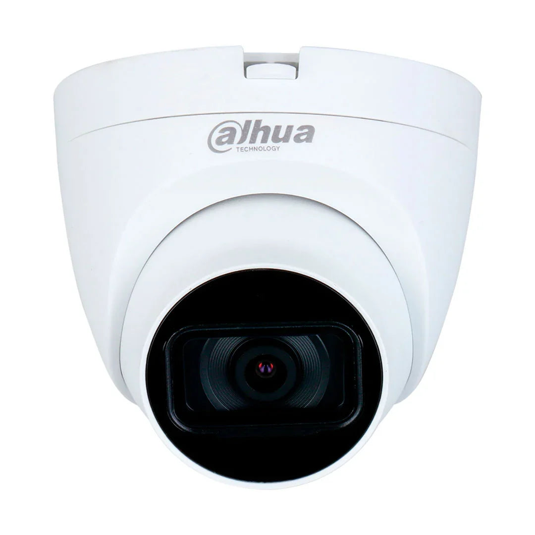Cámara de seguridad tipo domo blanca Dahua para videovigilancia y monitoreo de seguridad