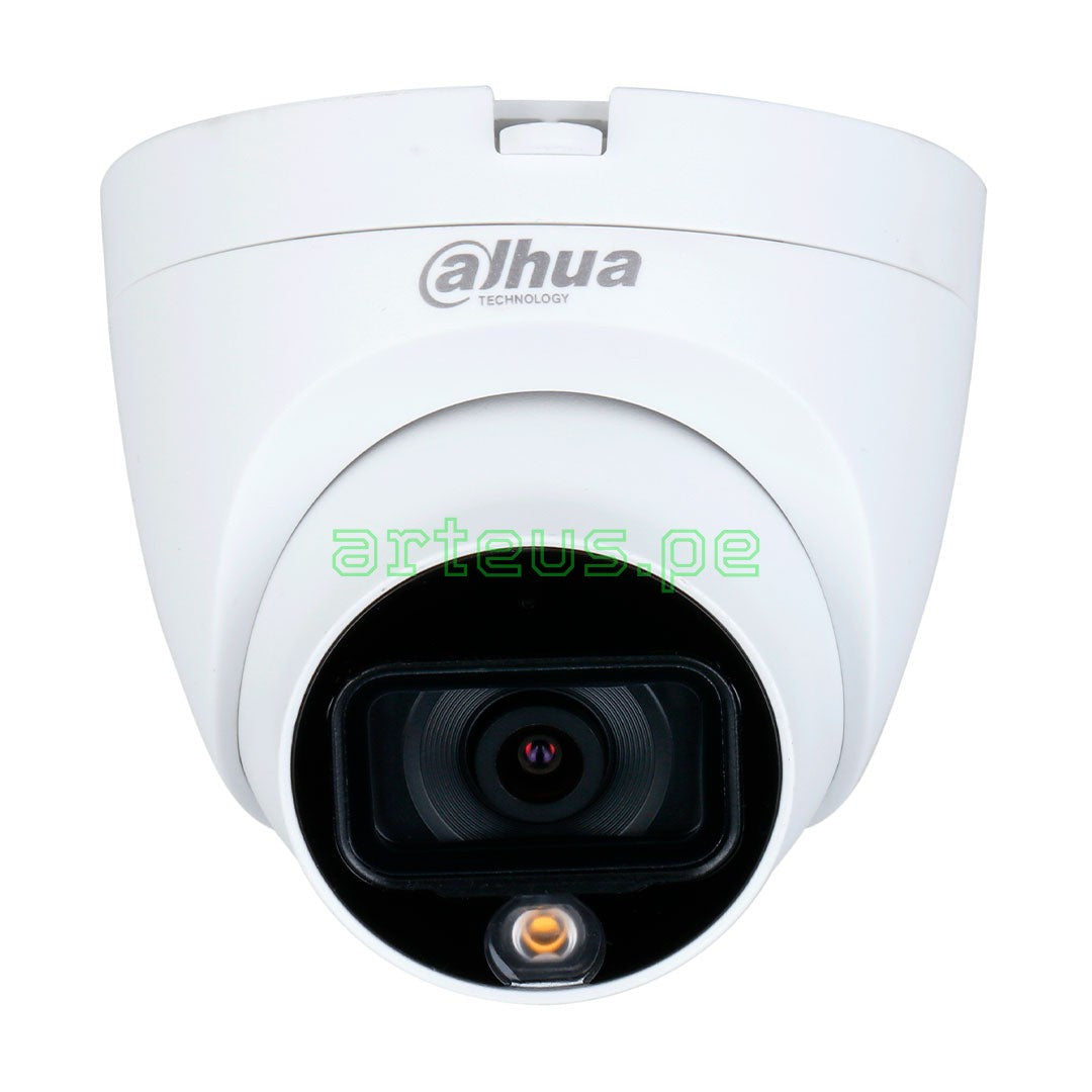 DAHUA HAC-HDW1509TLQN(-A)-LED Cámara de seguridad analógica 5MP domo, micrófono, full color, fácil instalación