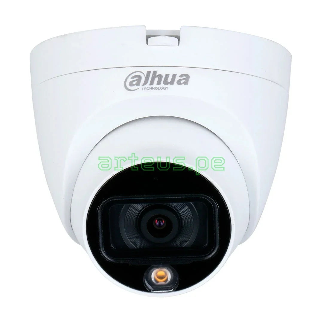 DAHUA DH-HAC-HDW1509TLQN-A-LED Cámara de seguridad analógica 5MP domo, micrófono, full color, fácil instalación