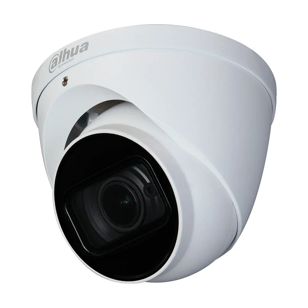 Cámara de videovigilancia tipo domo blanca para seguridad electrónica y monitoreo