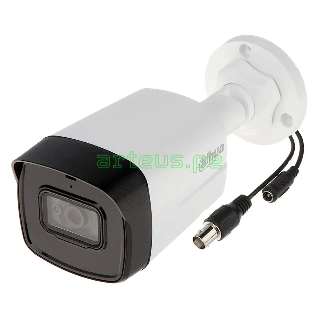 DAHUA DH-HAC-HFW1200TLN Cámara de Seguridad analógica 2MP Bala Infrarroja con Foco Fijo y Doble Luz