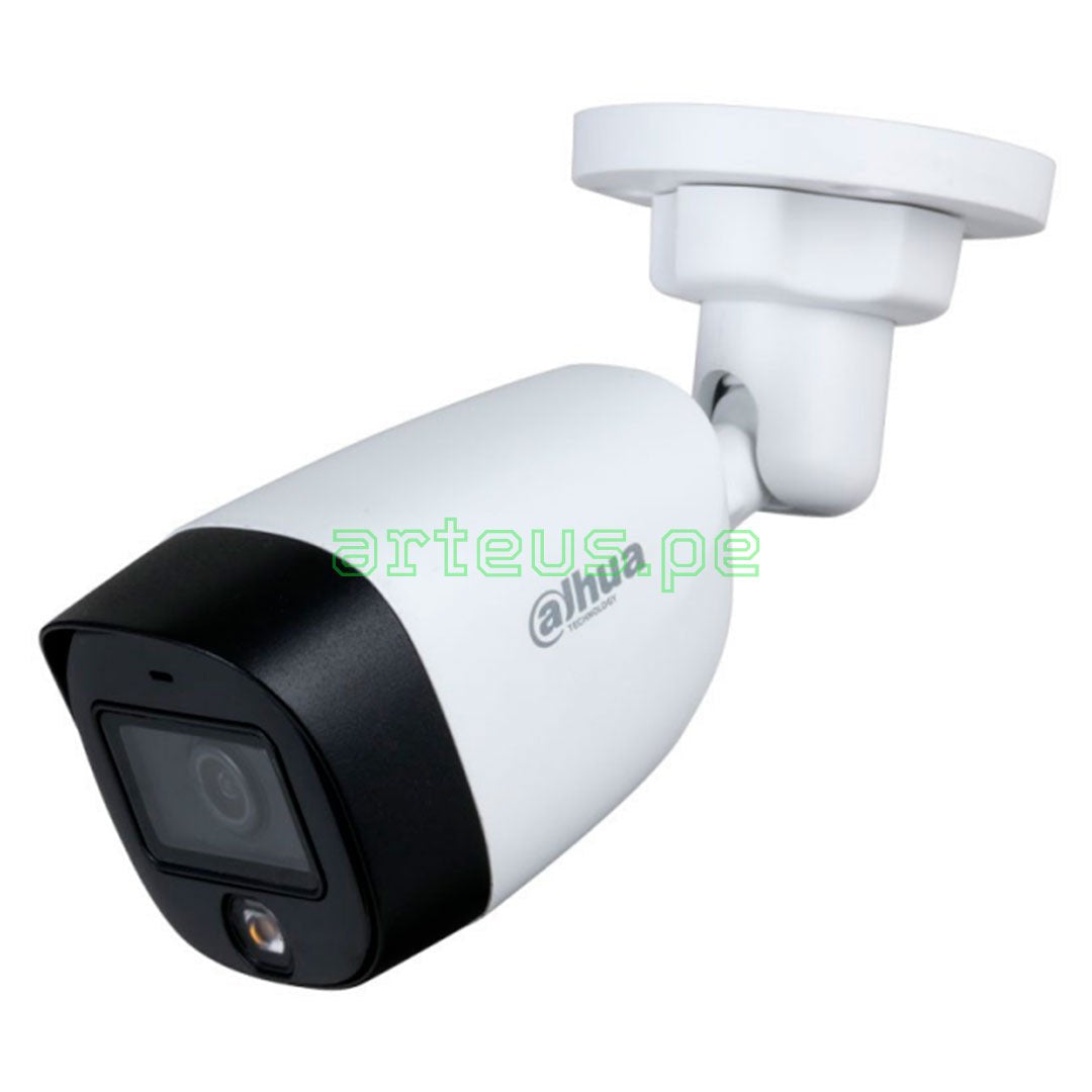 DAHUA HAC-HFW1209CMN-LED Cámara de Seguridad Analógica 2MP bala, FullColor