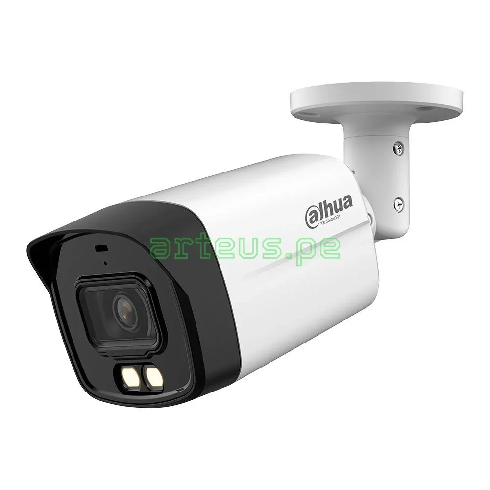 DAHUA HAC-HFW1809TLMN-A-LED Cámara de seguridad analógica 4K 8MP, 2.8mm LED 40m, IP67 WDR, micrófono, SUPER ADAPT