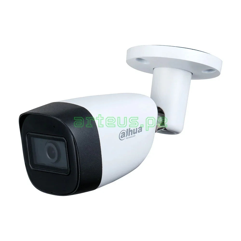 DAHUA HAC-HFW2241CMN-A Cámara de Seguridad Analógica 2MP Full HD, 2.8mm IR 30m, WDR, IP67, Micrófono