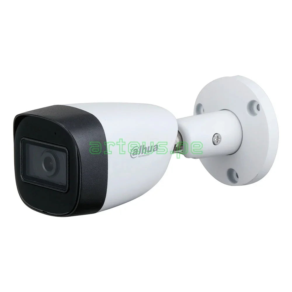 DAHUA HAC-HFW2241CMN-A Cámara de Seguridad Analógica 2MP Full HD, 2.8mm IR 30m, WDR, IP67, Micrófono