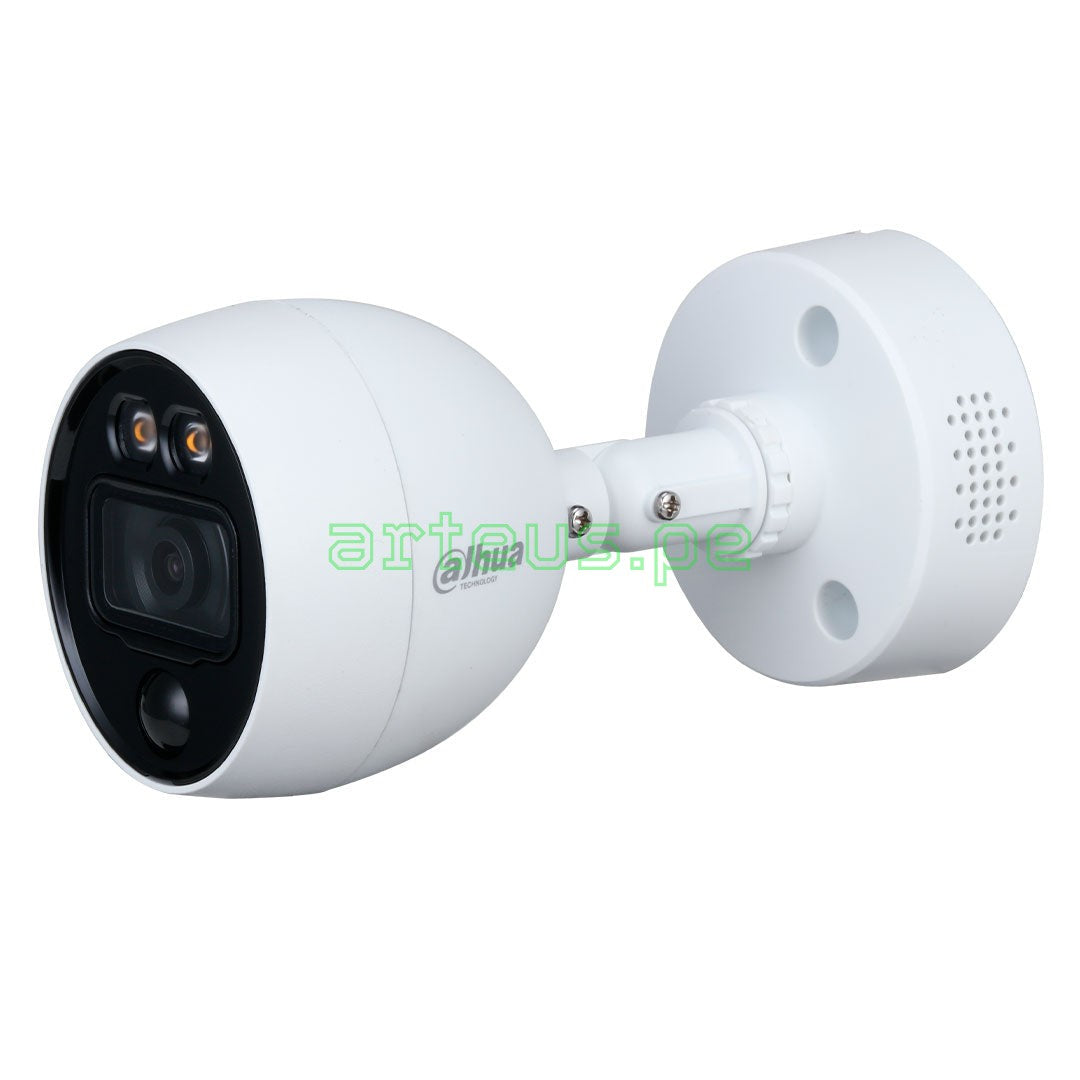 DAHUA HAC-ME1509BN-PIRLS-0280B Cámara de seguridad 5MP bala fija, disuasión activa, 2,8mm, Full Color