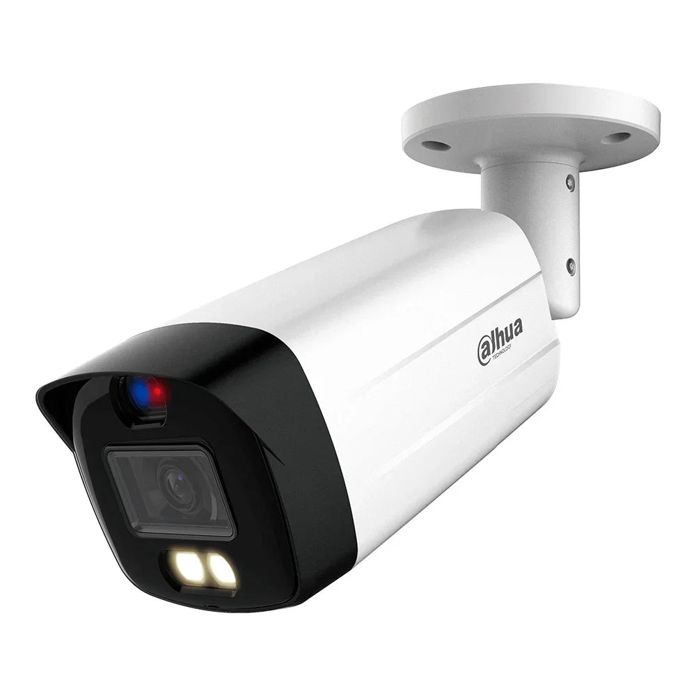 DAHUA DH-HAC-ME1809TH-A-PV TIOC Cámara de Seguridad HDCVI 4K 8MP LED 40m FULLCOLOR Mic Sirena Luz