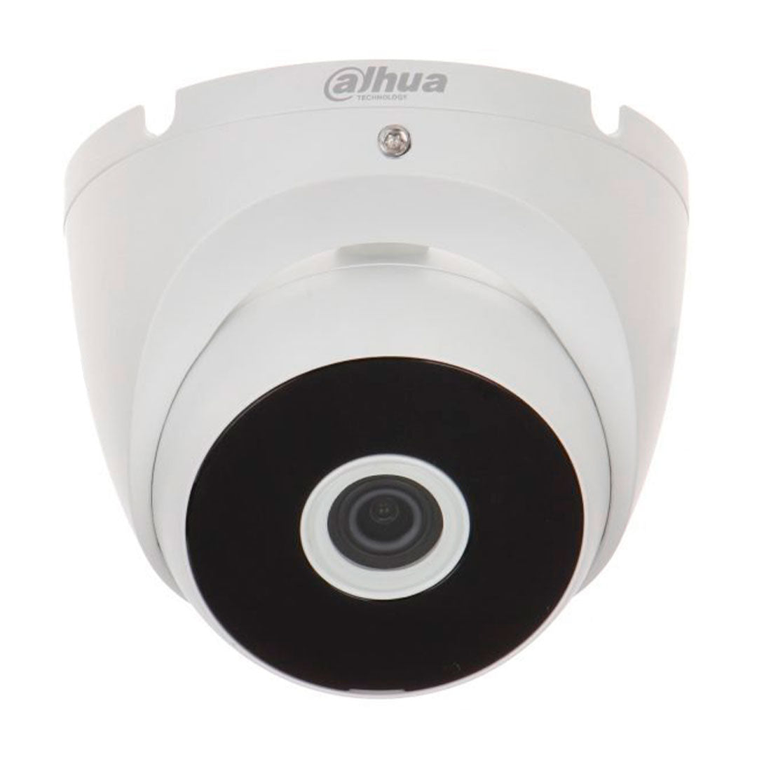 Cámara de seguridad tipo domo blanca para videovigilancia y monitoreo CCTV