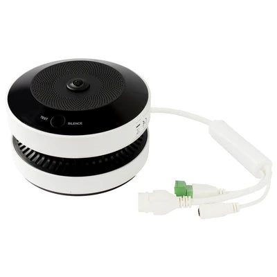 HIKVISION HF-VS409 Cámara de Seguridad IP Ojo de Pez 4MP con Detector de Humo