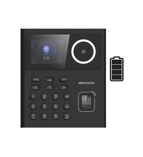 HIKVISION DS-K1T320EFWX-B Control de Acceso con Lector de Huella y Rostro Batería de Respaldo