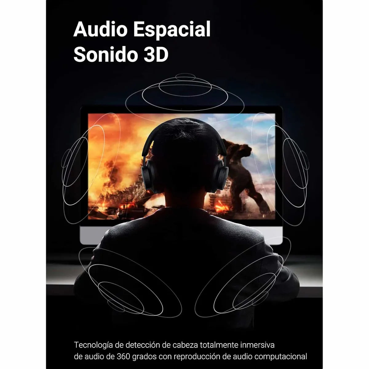 UGREEN HP106 90422 Audifonos Inalambricos HiTune MAX 3 Over Ear Negro