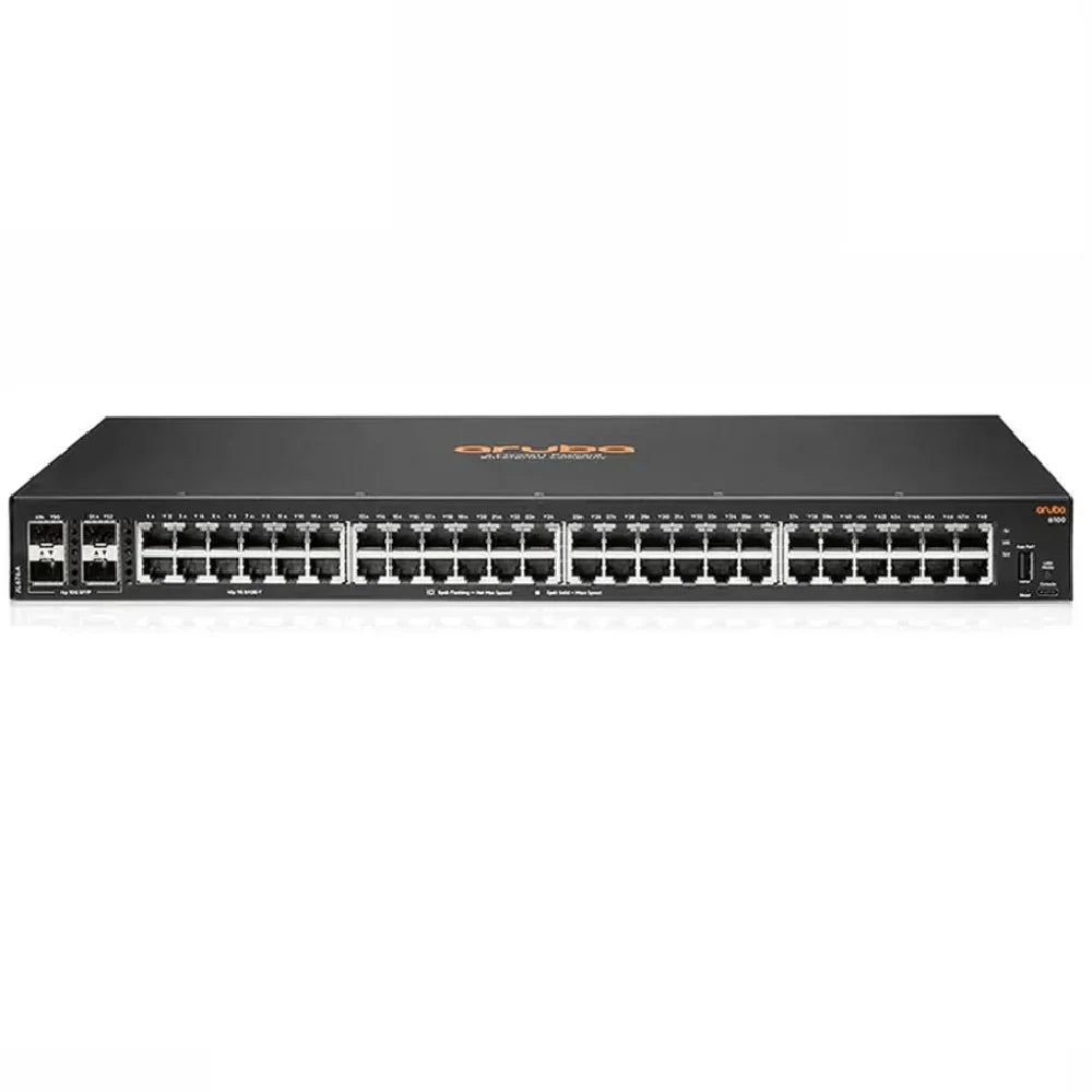 HPE ARUBA JL676A, Switch 48 Puertos Giga 4SFP Capa 2 Administrable ARUBA 6100