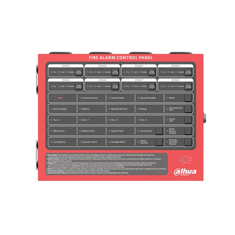 DAHUA DHI-HY-C102-4 Panel de Control de Alarma contra Incendios Convencional