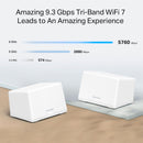 MERCUSYS HALO H47BE-2Pack Sistema WiFi 7 Mesh TriBanda BE9300