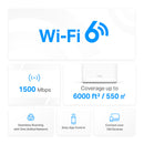 MERCUSYS HALO H60X-3Pack Sistema WiFi 6 Mesh DualBand AX1500