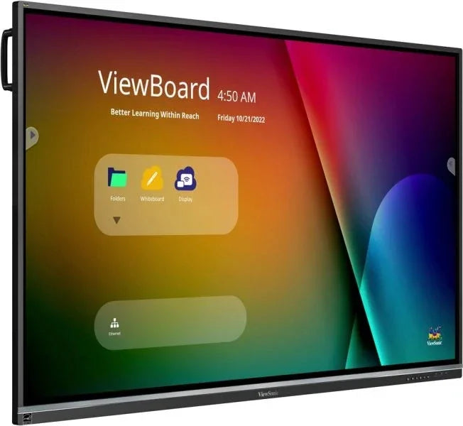 ViewSonic IFP7550-5F ViewBoard Pantalla interactiva 4K de 75" pulgadas con Android 13