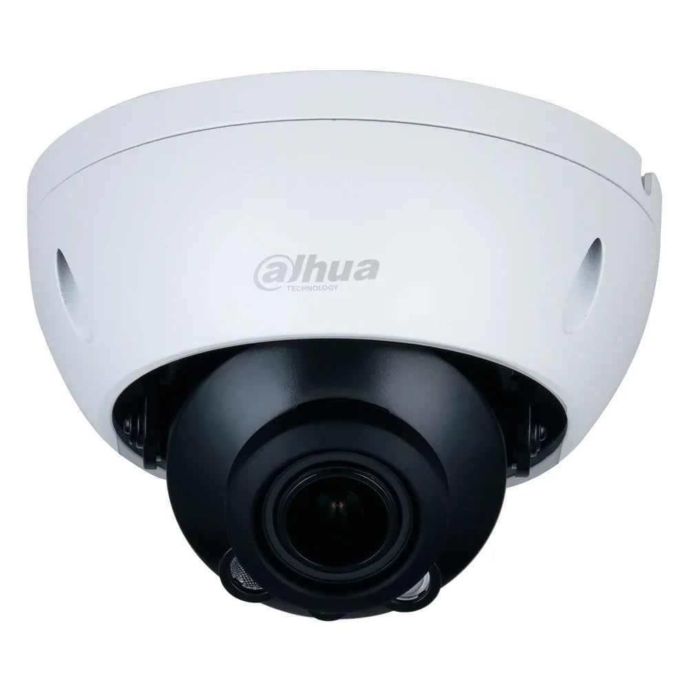 Cámara domo de seguridad Dahua blanca para videovigilancia en interiores o exteriores