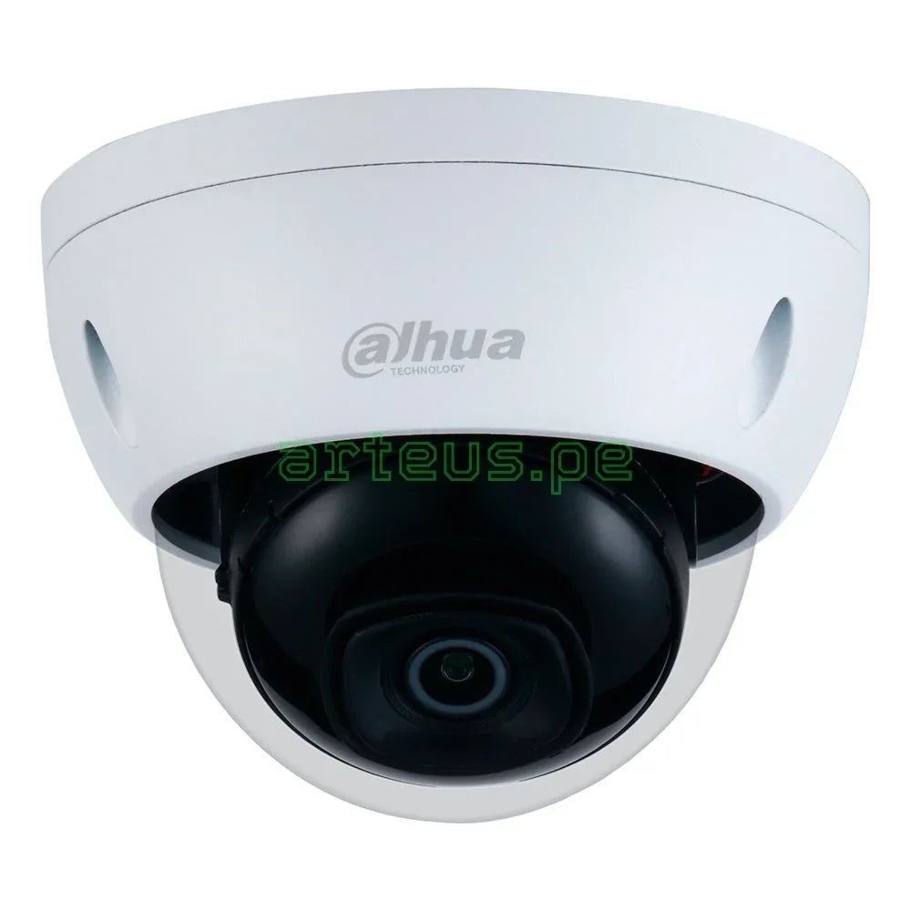 Cámara domo de videovigilancia Dahua blanca para sistemas de seguridad electrónica