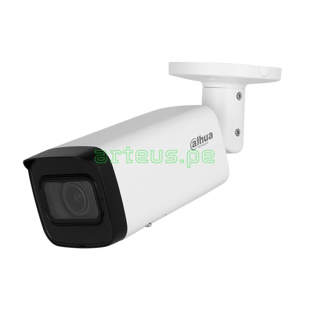 DAHUA IPC-HFW2441T-ZAS Cámara de Seguridad IP POE, 4MP, 2K, 2.7-13.5mm, WDR, IP67. Micrófono. IR 60m. WIZSENSE