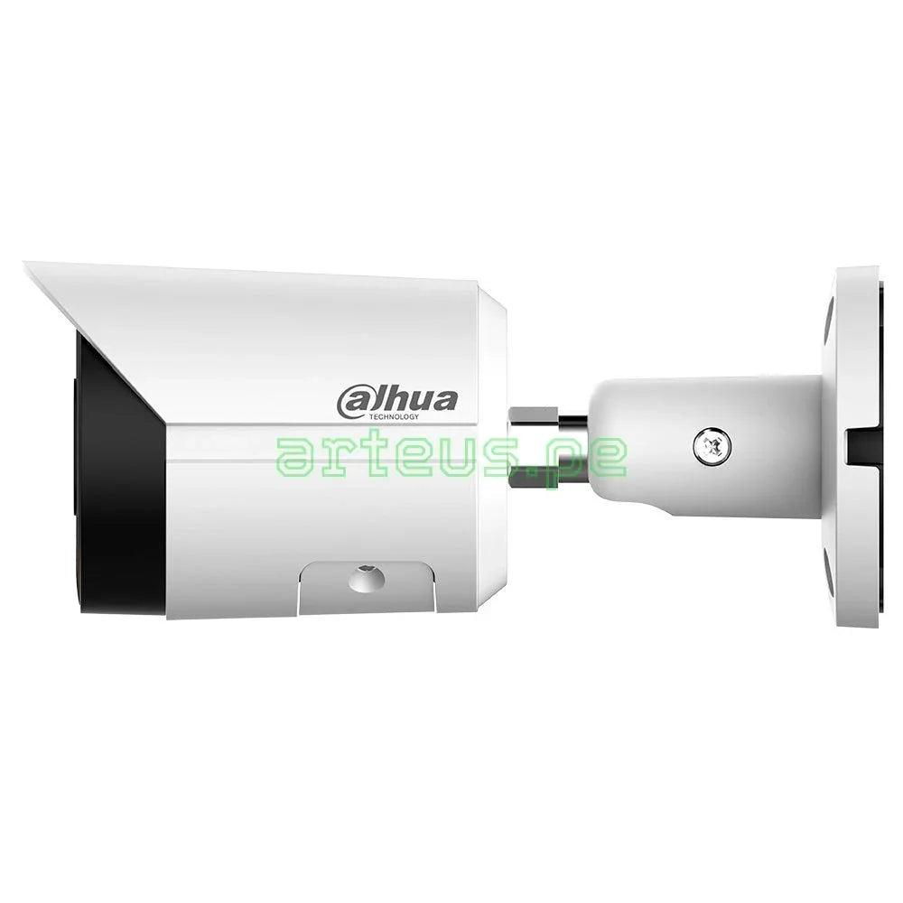 DAHUA IPC-HFW2449S-S-IL Cámara de Seguridad IP POE, 2K, 4MP, 2.8mm, WDR, IP67. Micrófono. IR/Led 30m. WIZSENSE