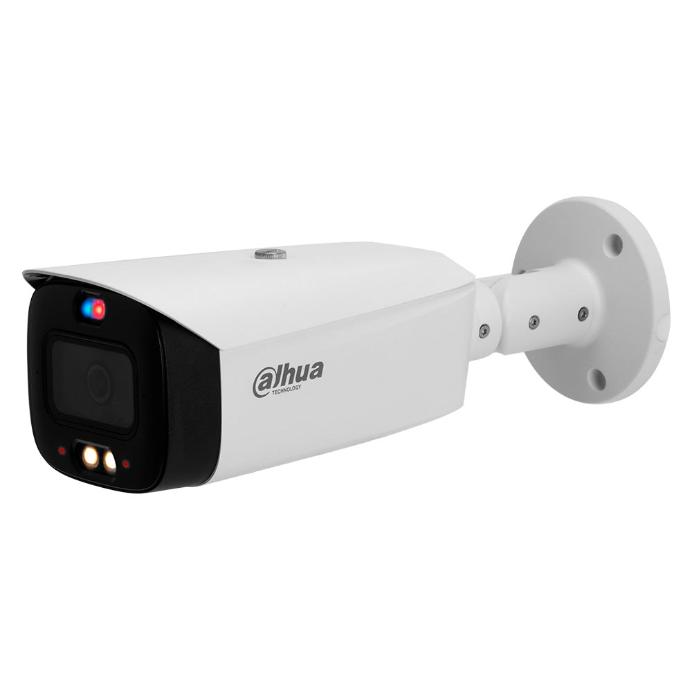 Cámara de videovigilancia Dahua exterior tipo bala, sensor de alta resolución y luces LED