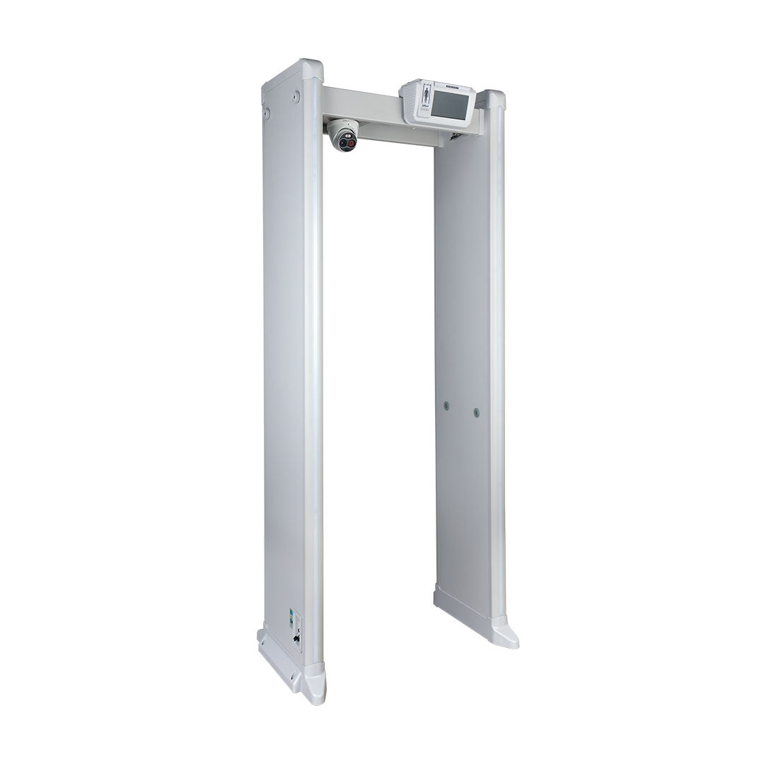 DAHUA ISC-D718-T Detector de Metales de Arco con Control de Temperatura, Monitor 7", 18 Zonas, 22 Detectores