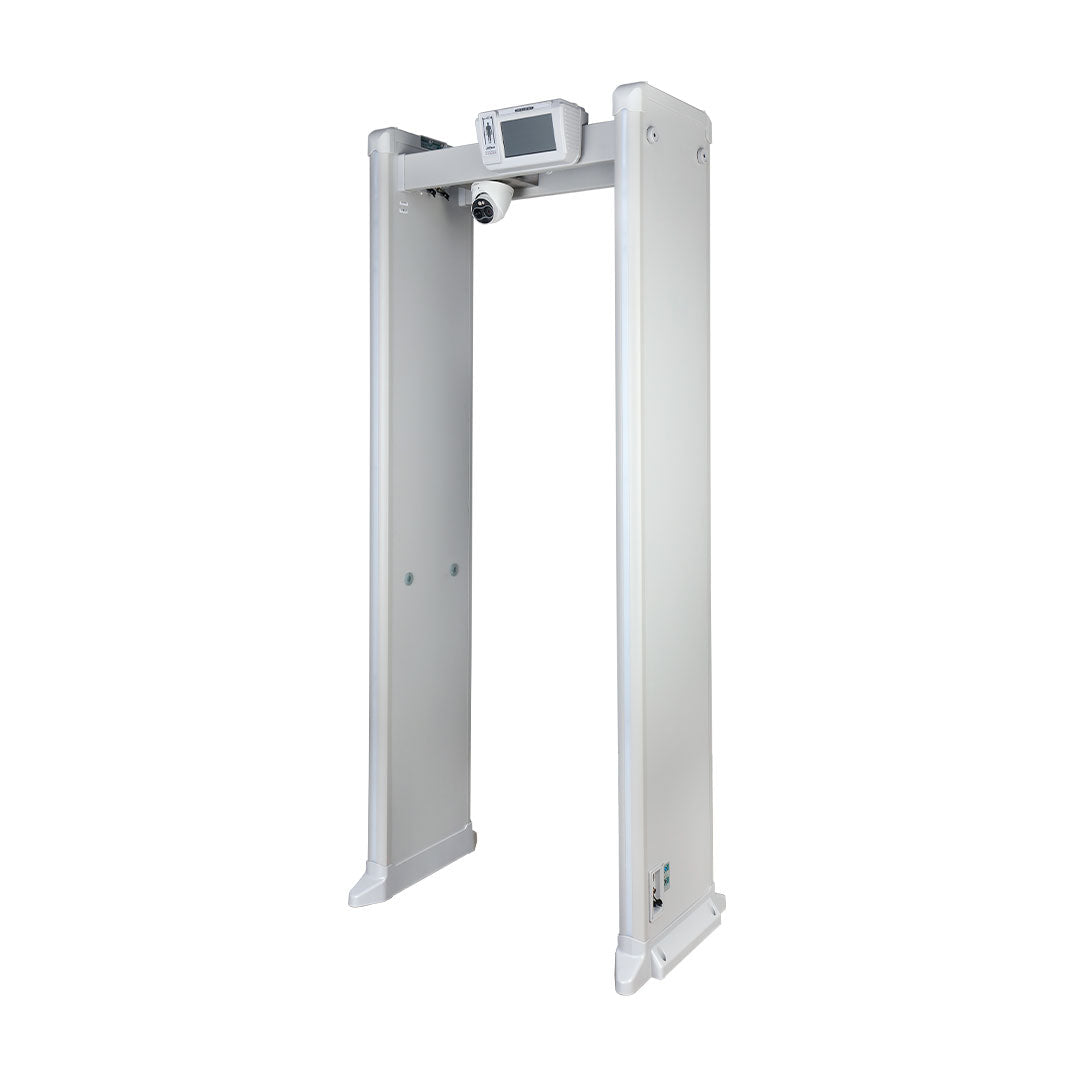 DAHUA ISC-D718-T Detector de Metales de Arco con Control de Temperatura, Monitor 7", 18 Zonas, 22 Detectores