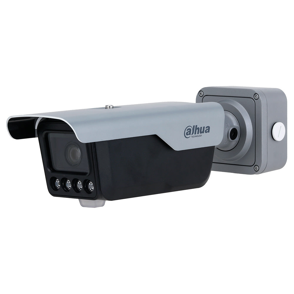 DAHUA ITC413-PW4D-IZ1 ANPR Cámara de Seguridad IP POE 2K 4MP 2.7-12mm WDR IP67 LPR IR 10m Mic Parlante Lectura de Placas