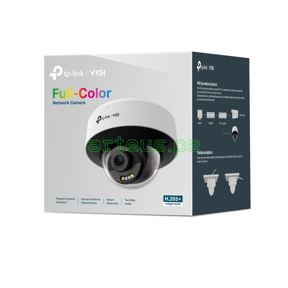 TP-LINK VIGI InSight S245(4mm) Cámara de Red Domo Full Color 4 MP