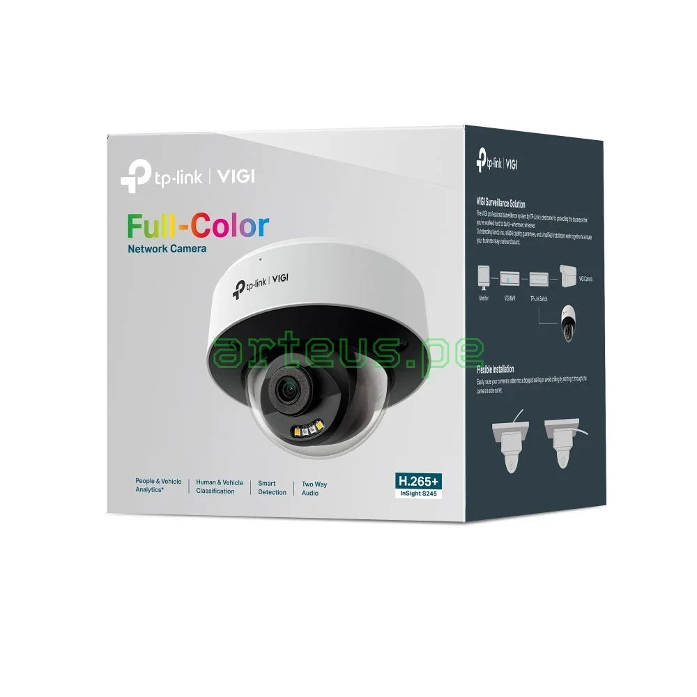 TP-LINK VIGI InSight S245(4mm) Cámara de Red Domo Full Color 4 MP