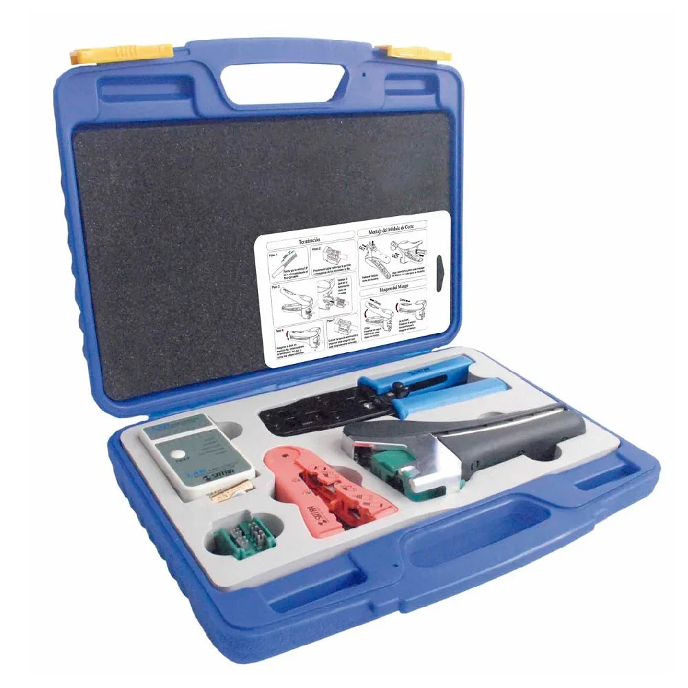 SATRA 1702020000 Kit de Herramienta Para Instalación de Redes