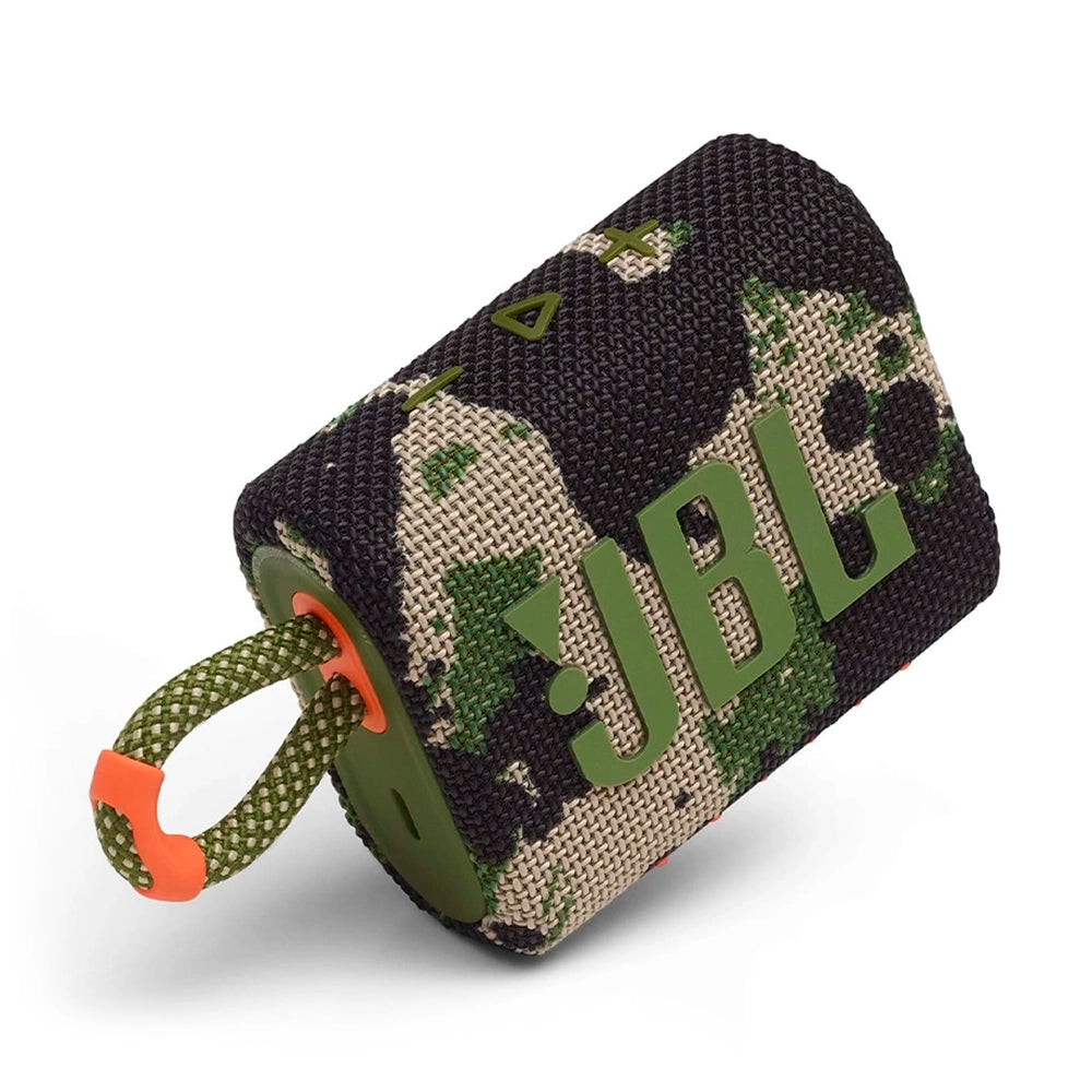 JBL GO 3, Parlante Inalámbrico BT PORTATIL a prueba de agua Camuflaje Militar - JBLGO3SQUADAM