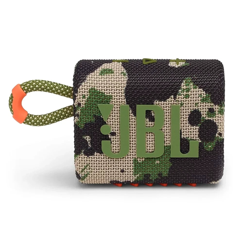 JBL GO 3 Parlante Portátil Inalámbrico BT IP67 Camuflaje Militar JBLGO3SQUADAM