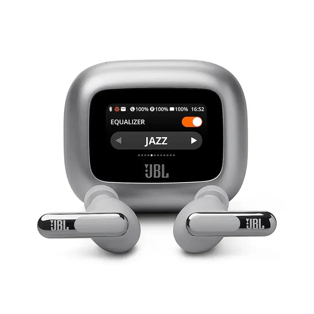 JBL LIVE BEAM 3 Auriculares Bluetooth 5.3 48H Plata JBLLIVEBEAM3SILAM