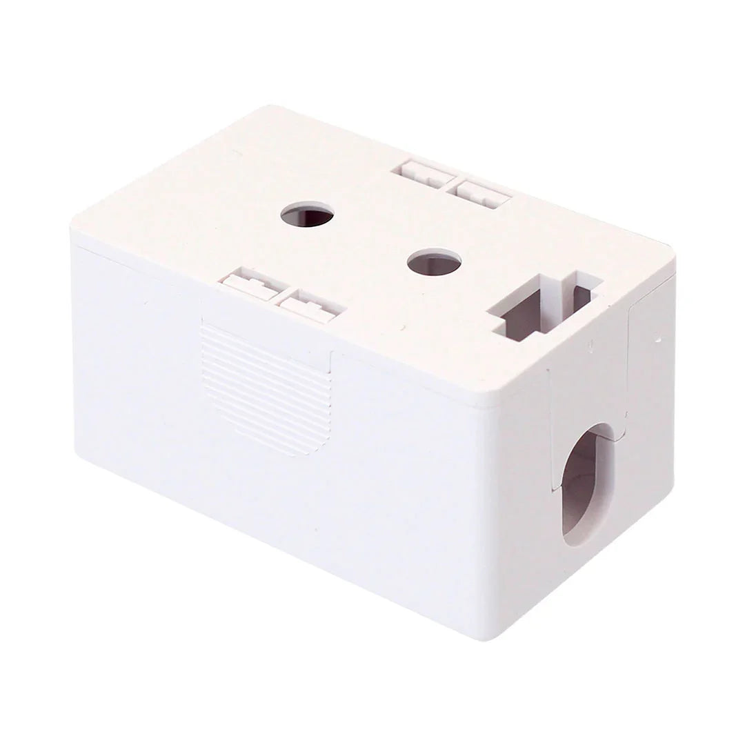 DIXON JE301/WH Roseta adosable 1 Puerto blanco