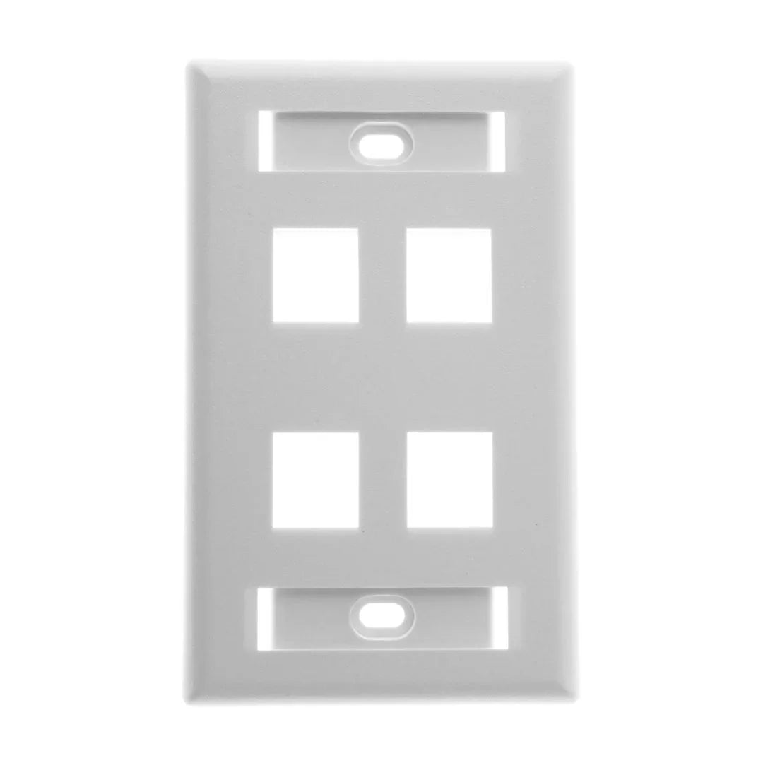 DIXON JE317A-V4/WH Faceplate Placa frontal ejecutiva 4 Puertos blanco