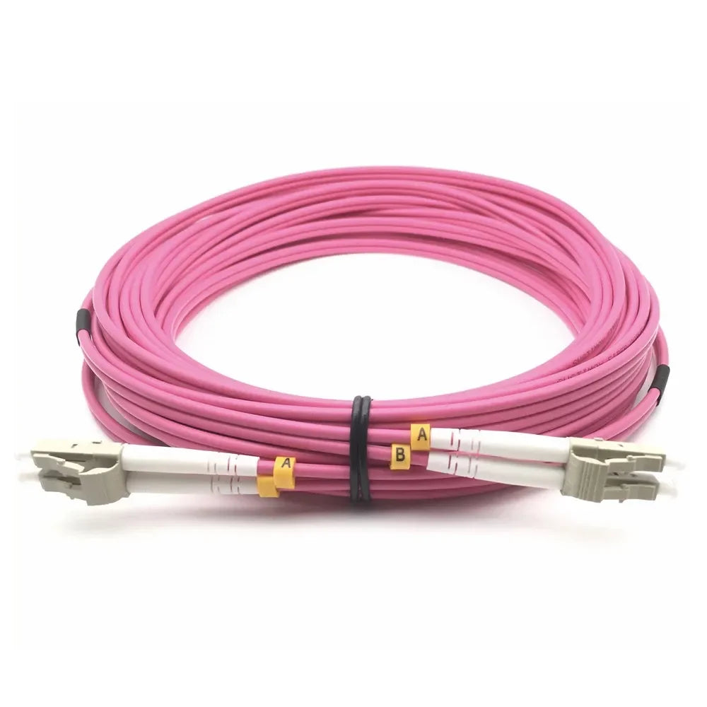 MMC JLCLC10DMUL50OM4 Jumper Patch Cord de Fibra Optica LC-LC UPC Duplex Multimodo OM4 LSZH 10m