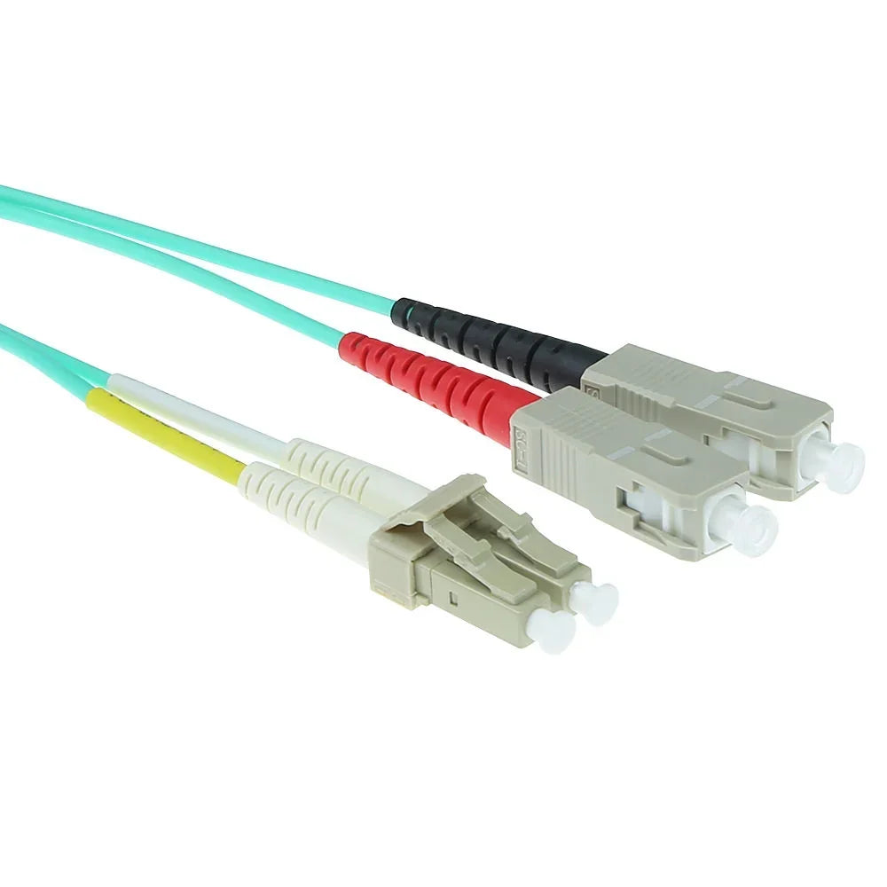 MMC JLCSC3DMUL50OM3 Jumper Patch Cord de Fibra Optica LC-SC UPC Duplex Multimodo OM3 LSZH 3m