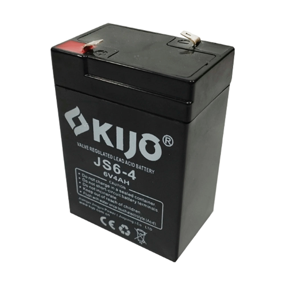 KIJO JS6-4AH Bateria 6V-4AH Seca AGM para UPS y Paneles Solares7x4.7x10cm