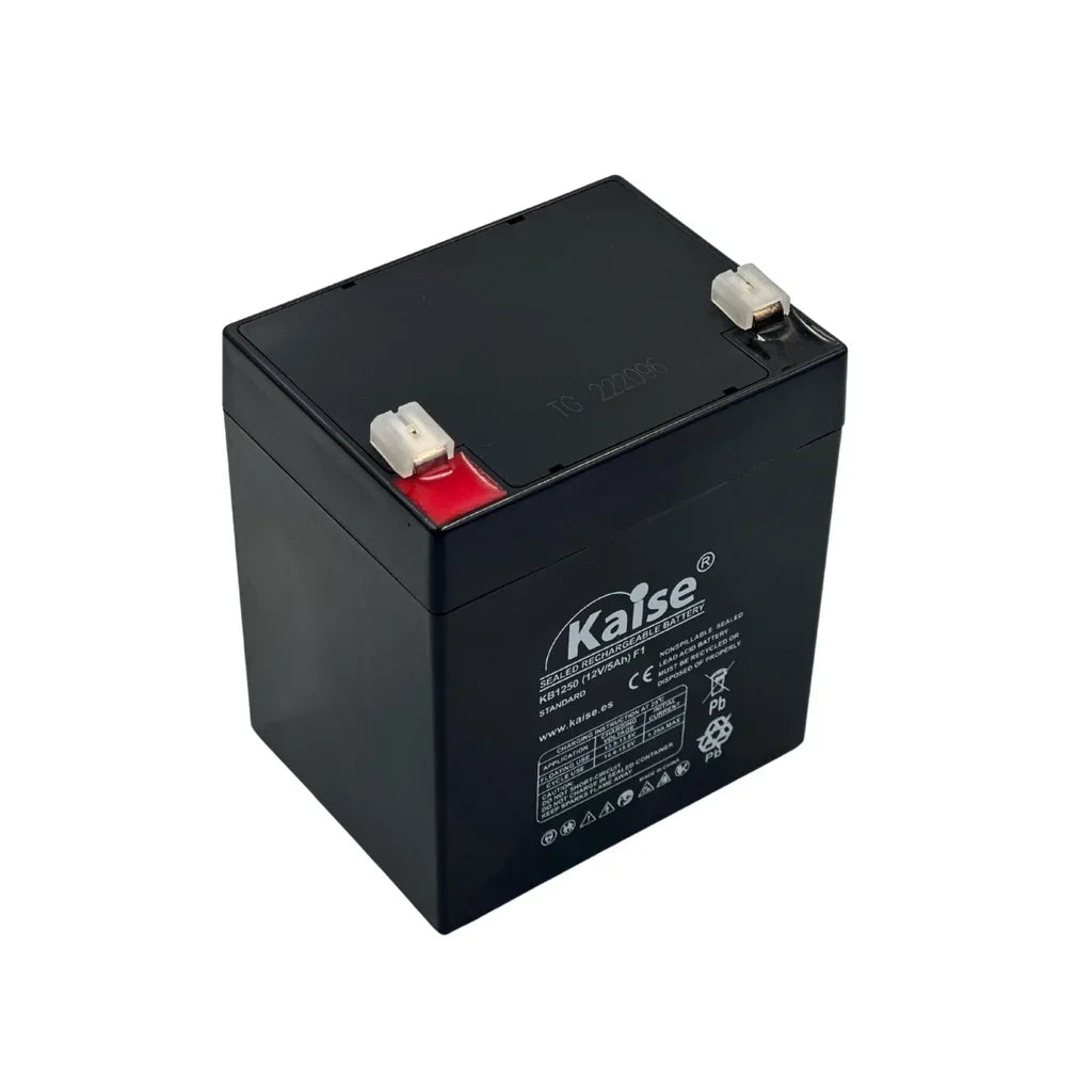 KAISE KB1250E Batería Seca 12V 5Ah AGM recargable para UPS SAI, Multiuso