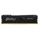 KINGSTON KF432C16BB/16 - MEMÓRIA RAM KINGSTON FURY BEAST, 16 GB, DDR4, 3200 MHZ, PC4-25600, CL16, 1,35 V.