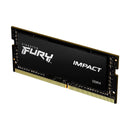 KINGSTON KF432S20IB/8 - Memória Ram Kingston Fury Impact 8GB SODIMM, DDR4 3200 MHz PC4-25600 CL20 1,2V.