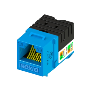 DIXON KJ38-C6A-US/BLN Jack RJ45 Cat 6A azul de poncheo
